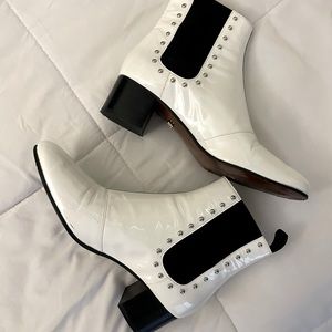 Alexa Chung Size 38 Women White Booties Worn Once